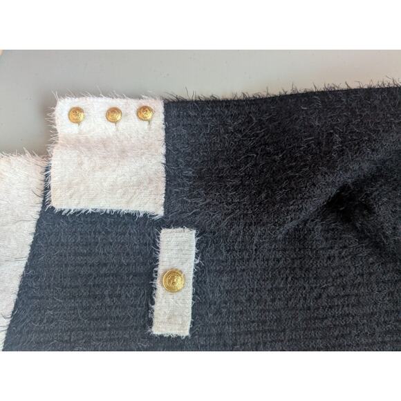 NWT L'AGENCE Georgia Contrast Cardigan Blazer Size XXL Black/White #3D513 - Picture 14 of 14